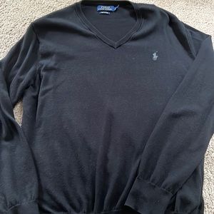 Men’s Polo Ralph Lauren cotton V-neck sweater size M